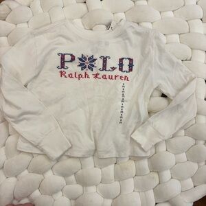 Polo by Ralph Lauren Kids White Long Sleeve Tee
